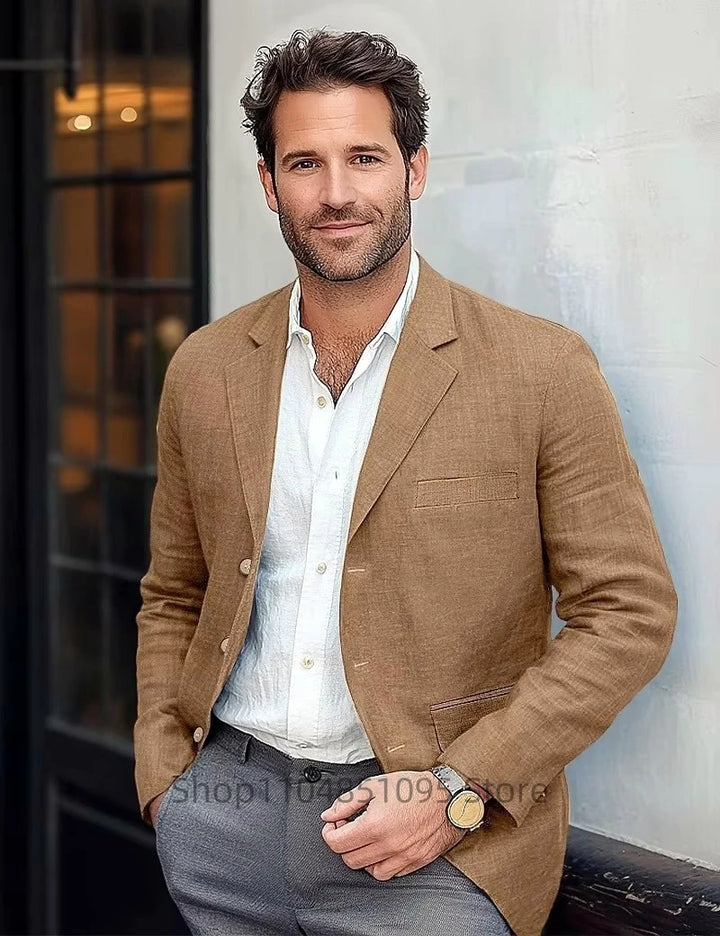 Alvaro – linnen blazer heren