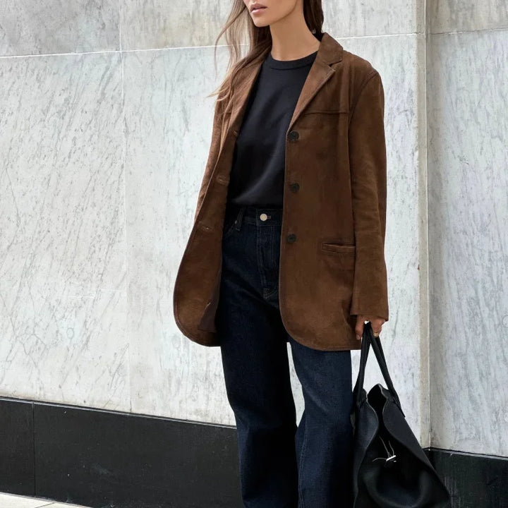 Anouk – Elegante Suède Blazer