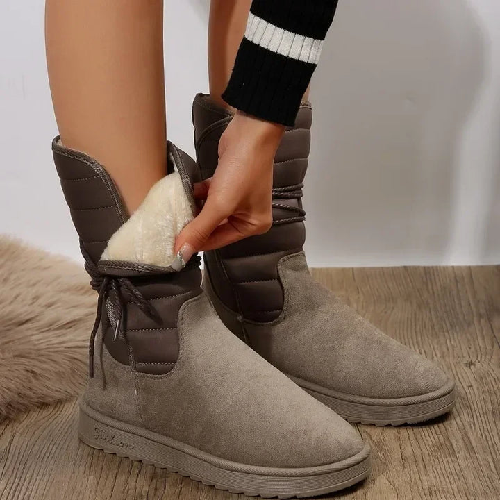 Sanne – Dames Veterschoenen Met Warme Voering