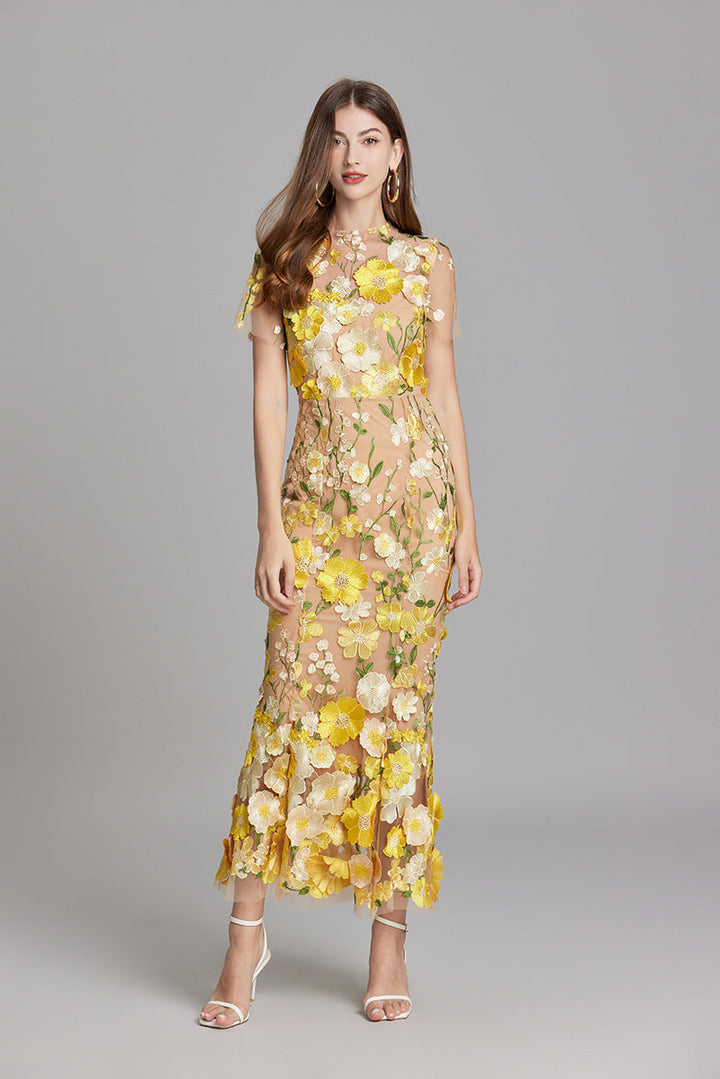 Linde – Elegante Dames Maxi-Jurk