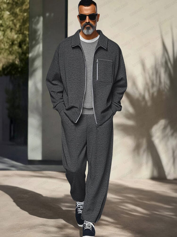 Lennard – athleisure regular fit jacket set