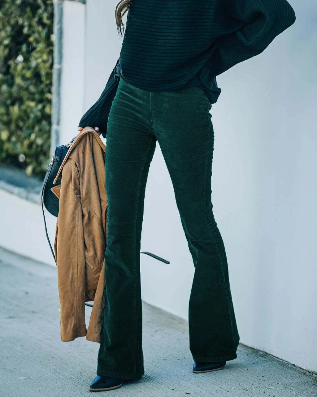 Luciana – High Waist Flare Broek in Zomerse Look