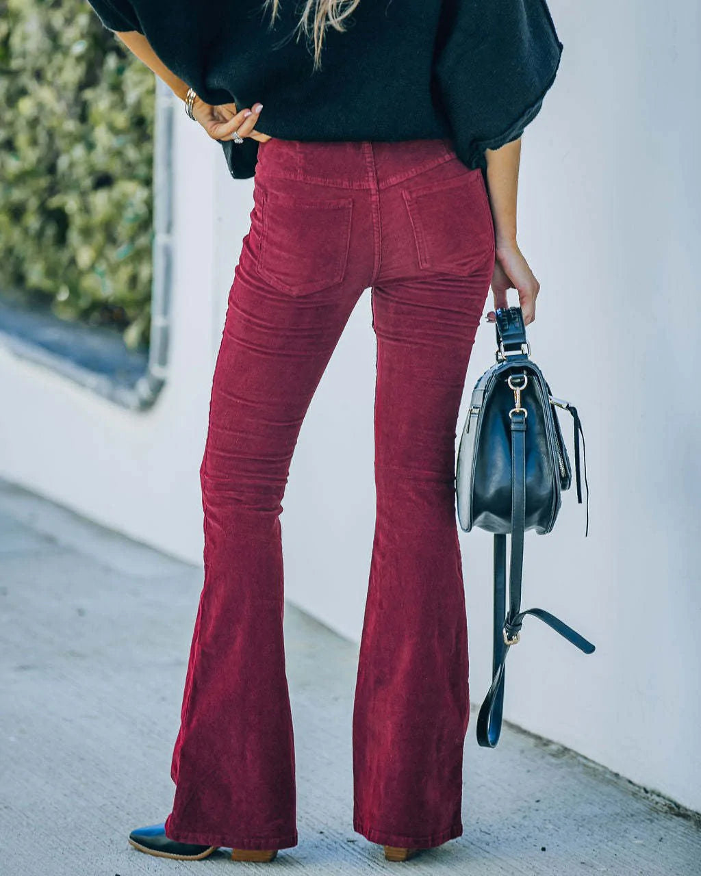 Luciana – High Waist Flare Broek in Zomerse Look