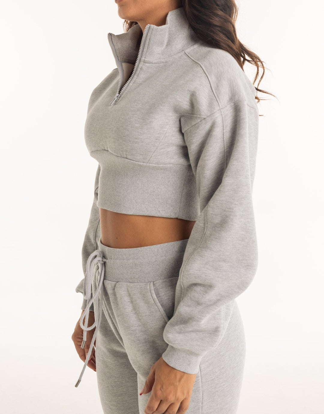 Valentijn – Lichtgrijs Cropped Sweatshirt