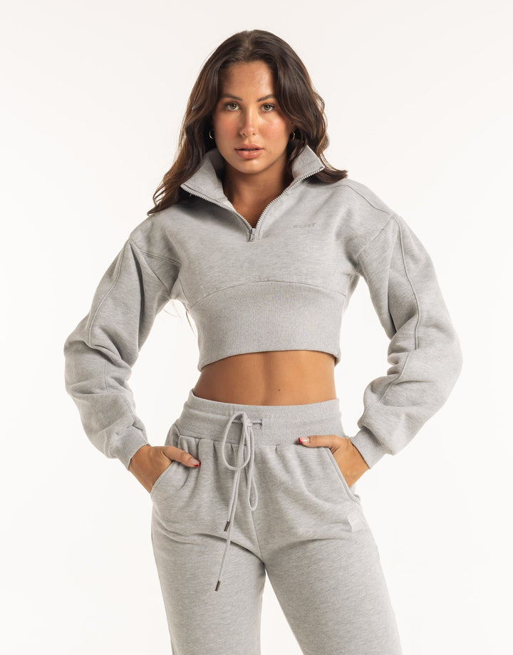 Valentijn – Lichtgrijs Cropped Sweatshirt