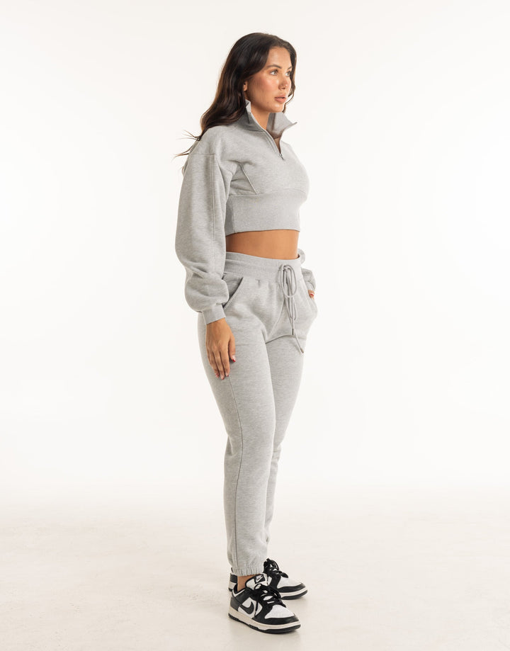Valentijn – Lichtgrijs Cropped Sweatshirt