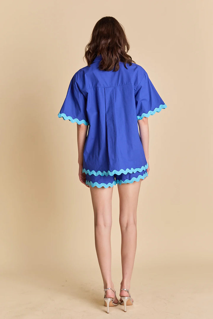 Isla – Blouse Met Scallop Details