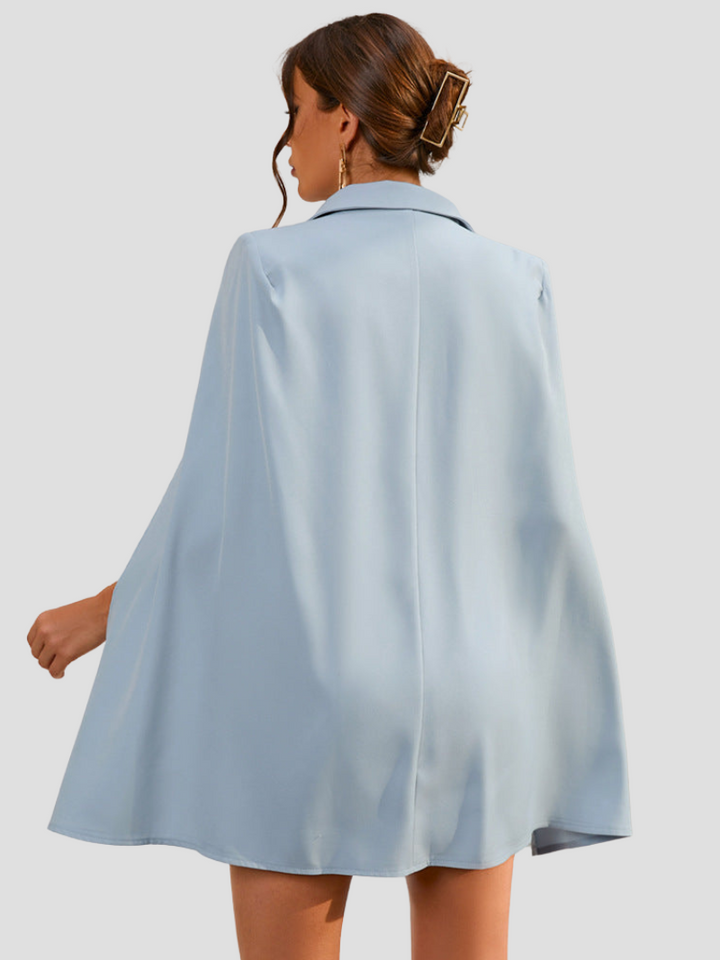 Valentina – Cape Blazer Jurk Met Gouden Details
