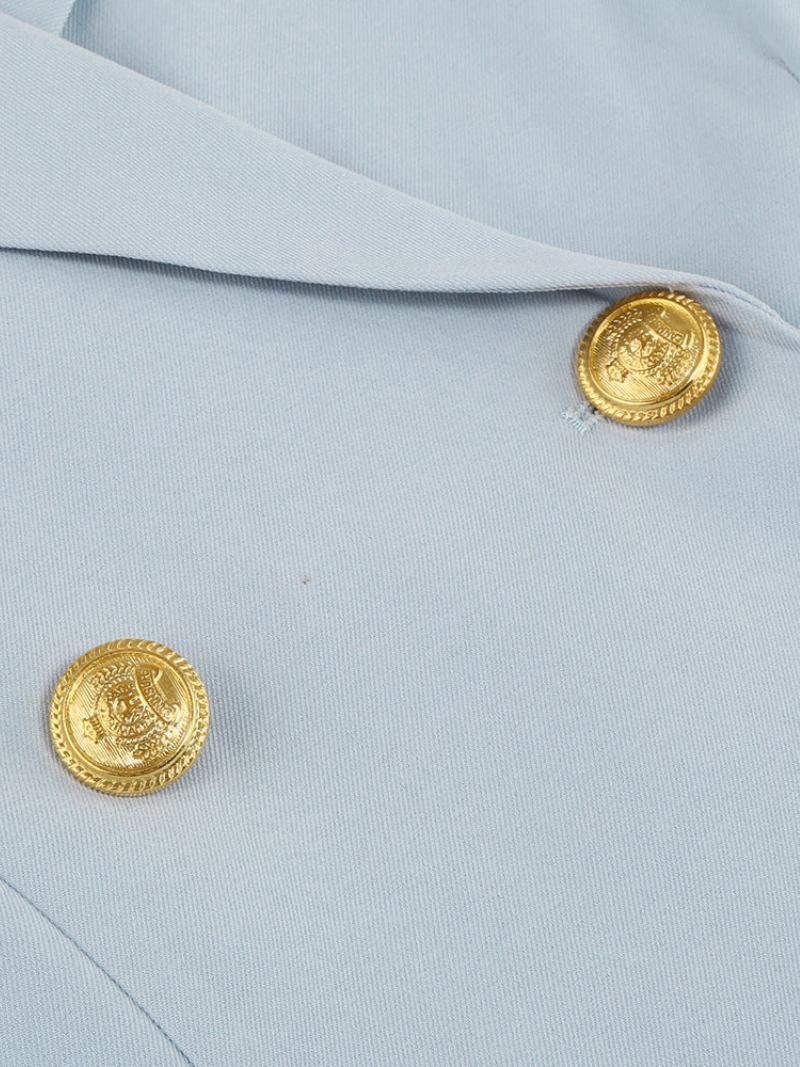 Valentina – Cape Blazer Jurk Met Gouden Details