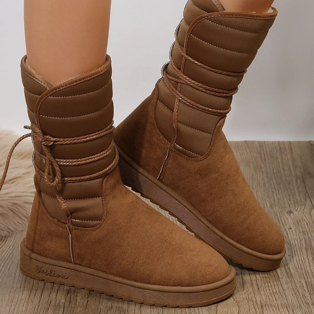 Sanne – Dames Veterschoenen Met Warme Voering