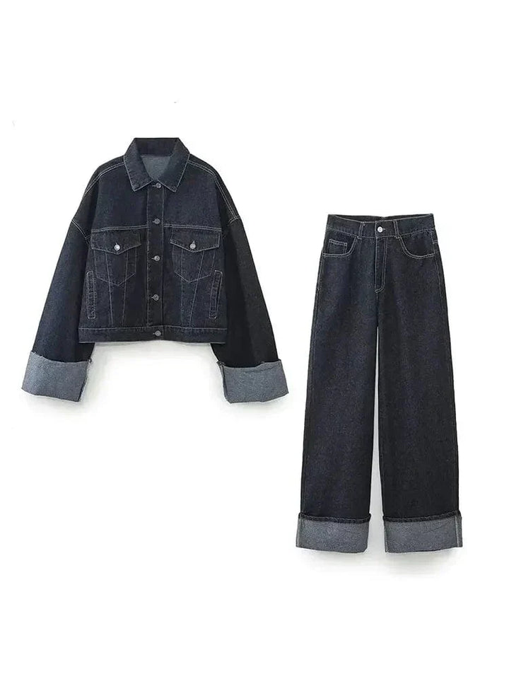 Saphira – Denim Tweedelige Set
