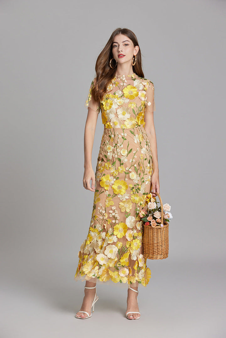 Linde – Elegante Dames Maxi-Jurk
