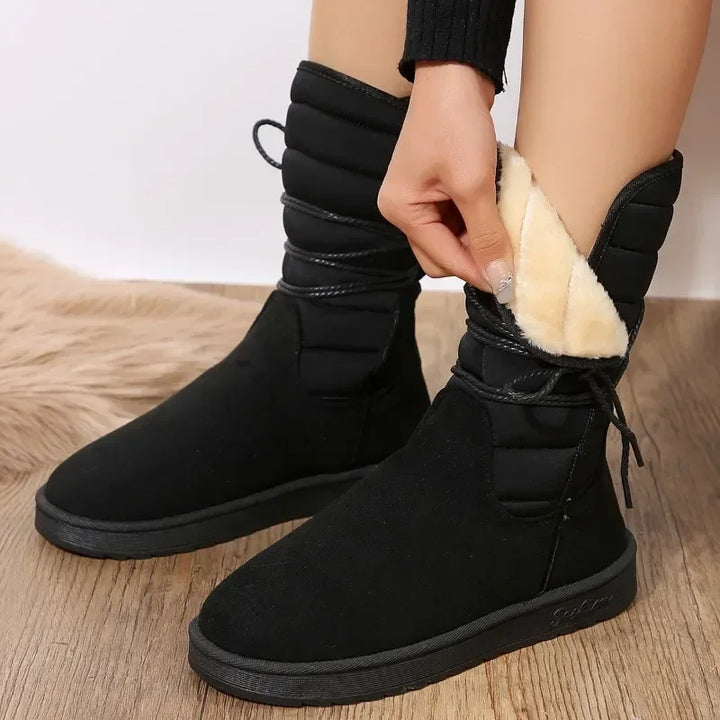 Sanne – Dames Veterschoenen Met Warme Voering