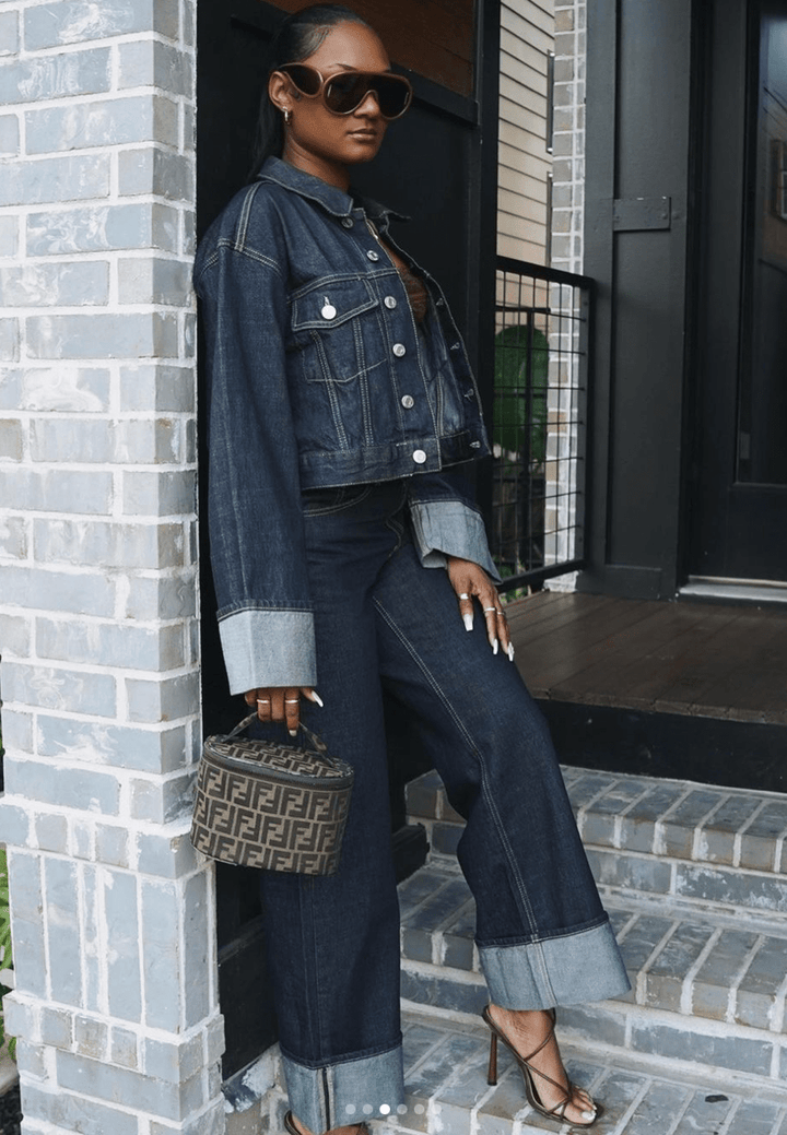 Saphira – Denim Tweedelige Set