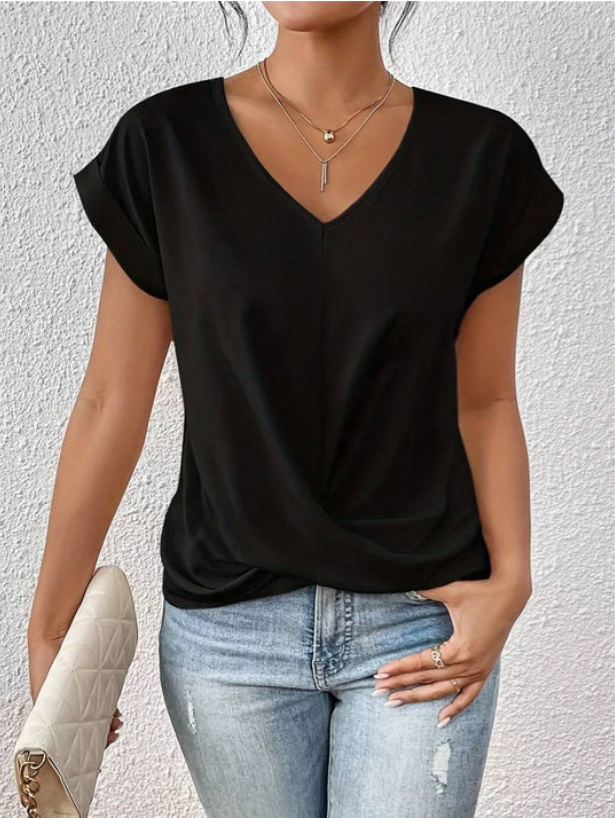 Estelle -Luchtig Shirt Met V-Hals