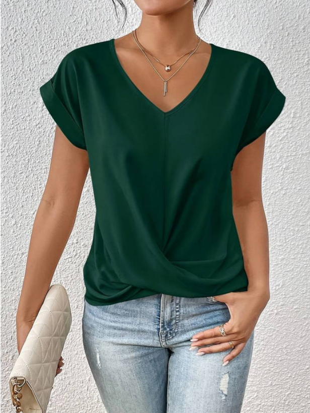 Estelle -Luchtig Shirt Met V-Hals
