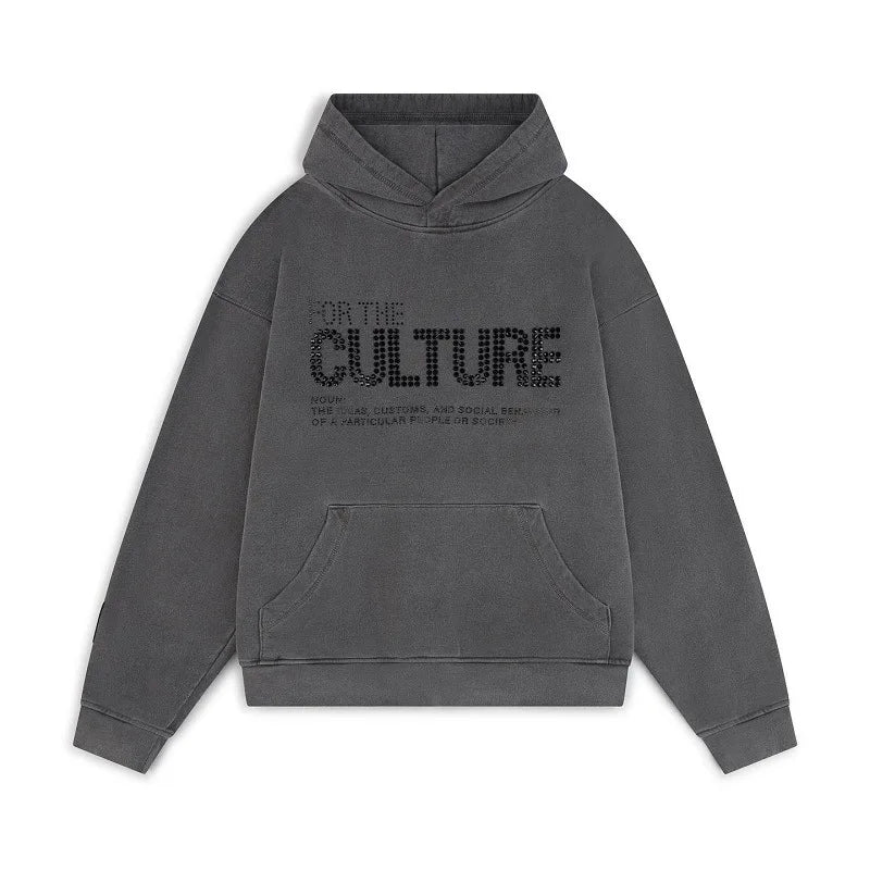 Sky – Uniseks Hoodie Met Rhinestone Details