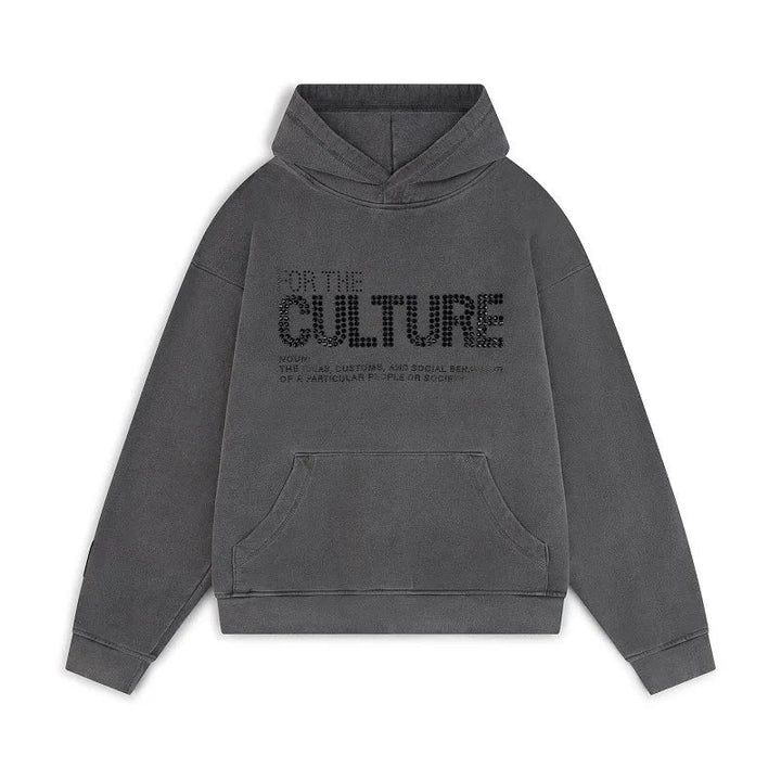 Sky – Uniseks Hoodie Met Rhinestone Details