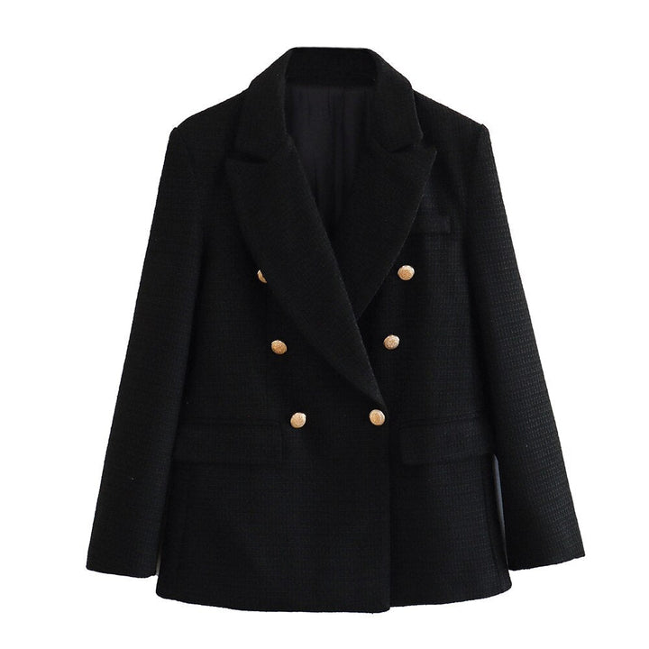 Eveline – Double-breasted Blazer Met Contrasterende Details