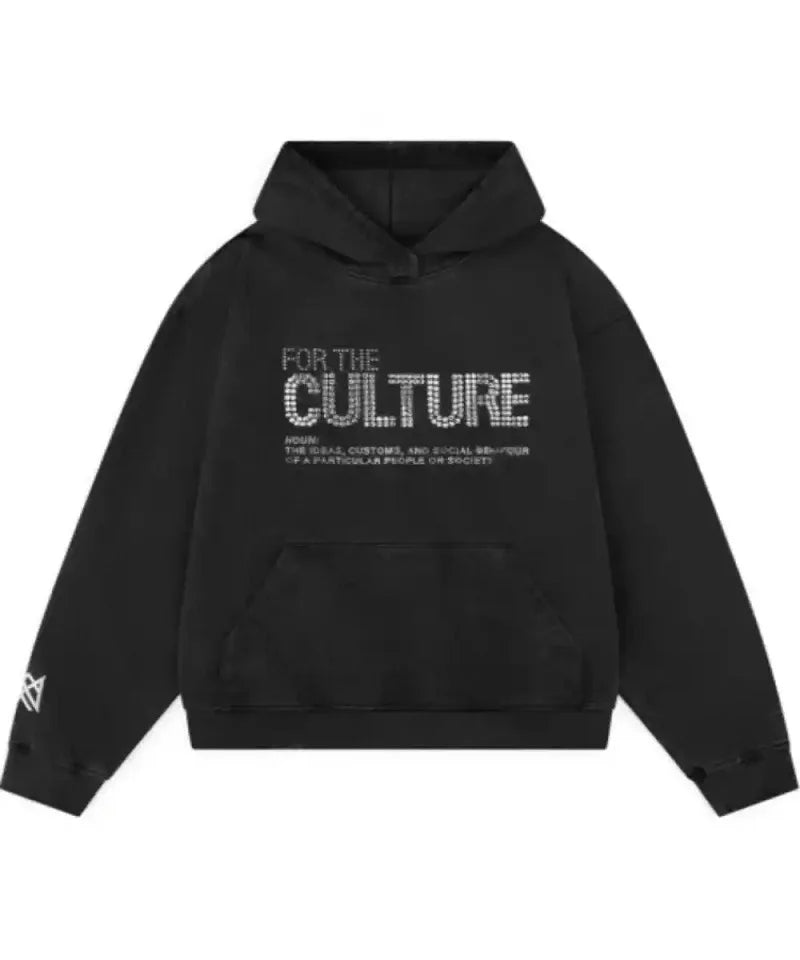 Sky – Uniseks Hoodie Met Rhinestone Details