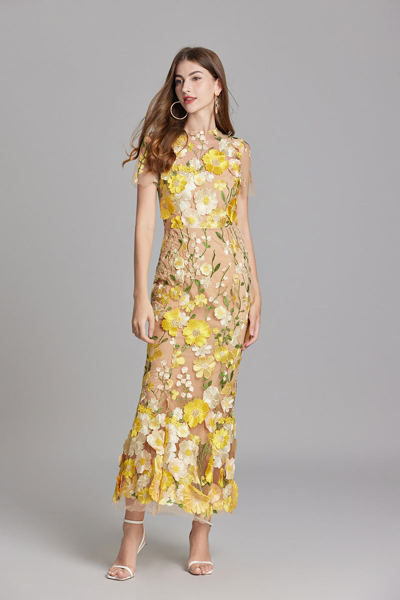 Linde – Elegante Dames Maxi-Jurk