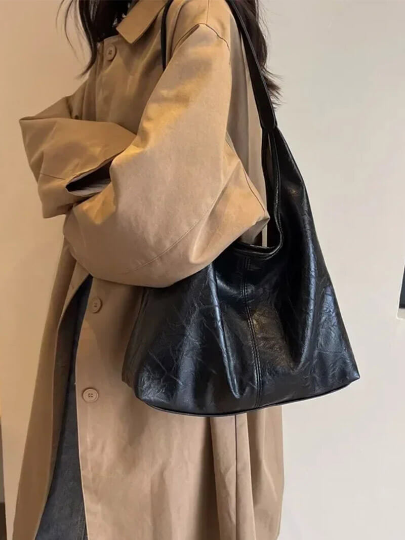 Sanne – Minimalistische Leren Schoudertas