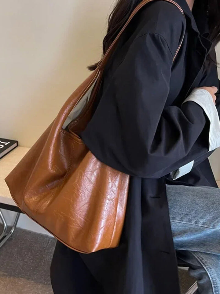 Sanne – Minimalistische Leren Schoudertas