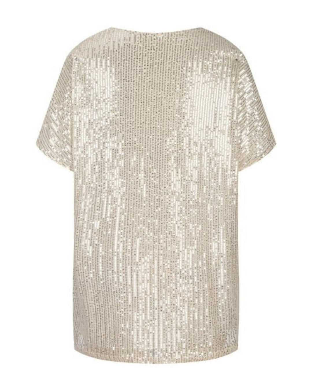 Noelia – Pailletten T-Shirt Met V-Hals