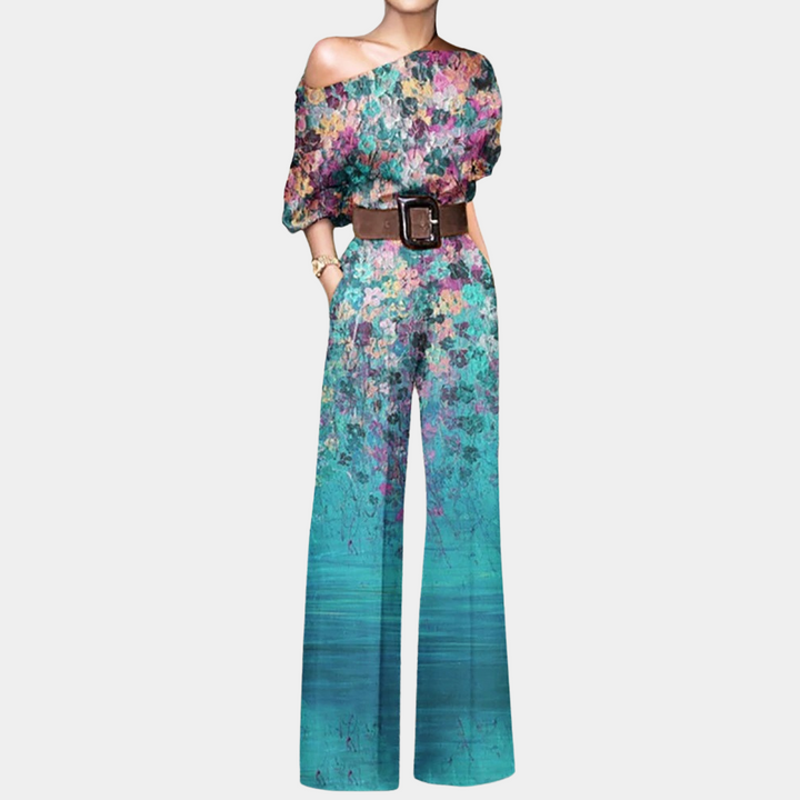 Camille stijlvolle dames jumpsuit met vlindereffect van Lenoriva – luxe elegante pasvorm en vrouwelijke uitstraling