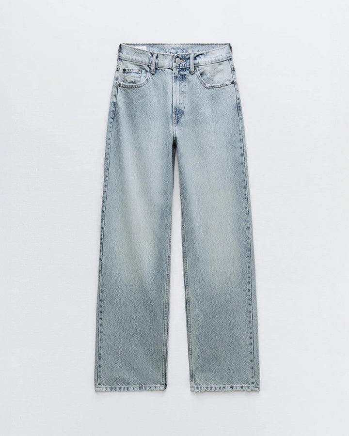 Maud – Jeans Met Hoge Taille En Wijde Pijpen
