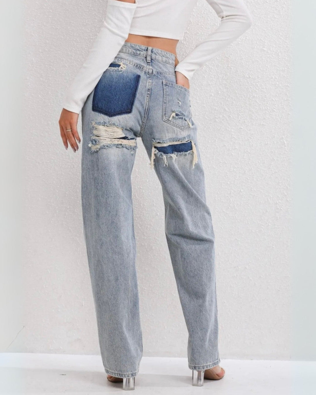 Maud – Jeans Met Hoge Taille En Wijde Pijpen