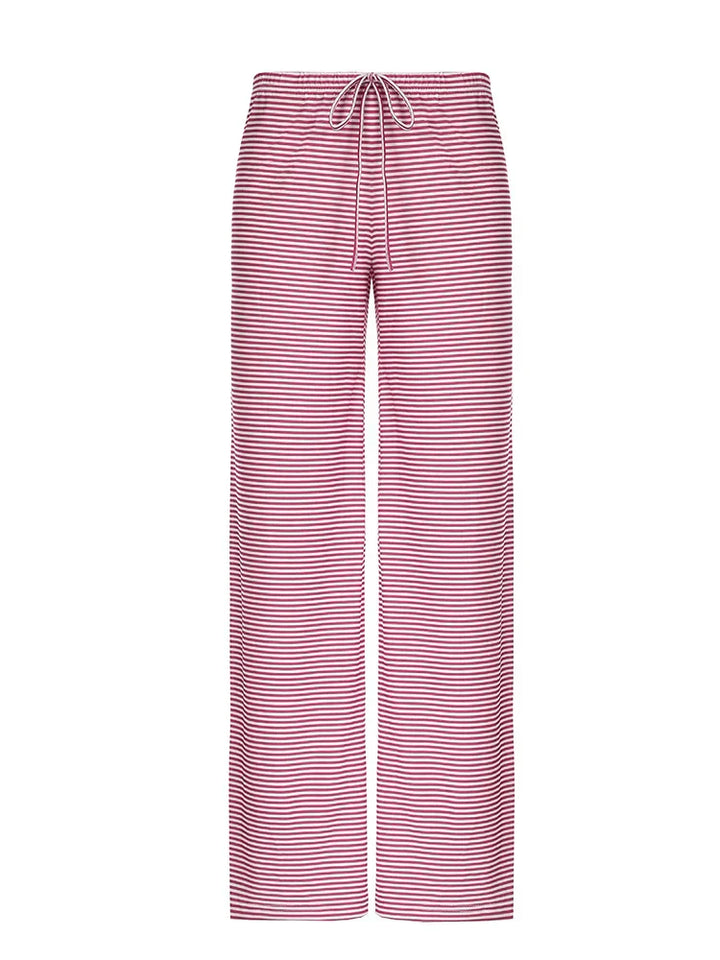 Amaya – Gestreepte Oversized Broek Met Tailleband