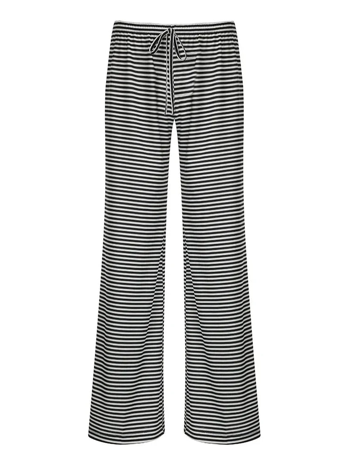Amaya – Gestreepte Oversized Broek Met Tailleband