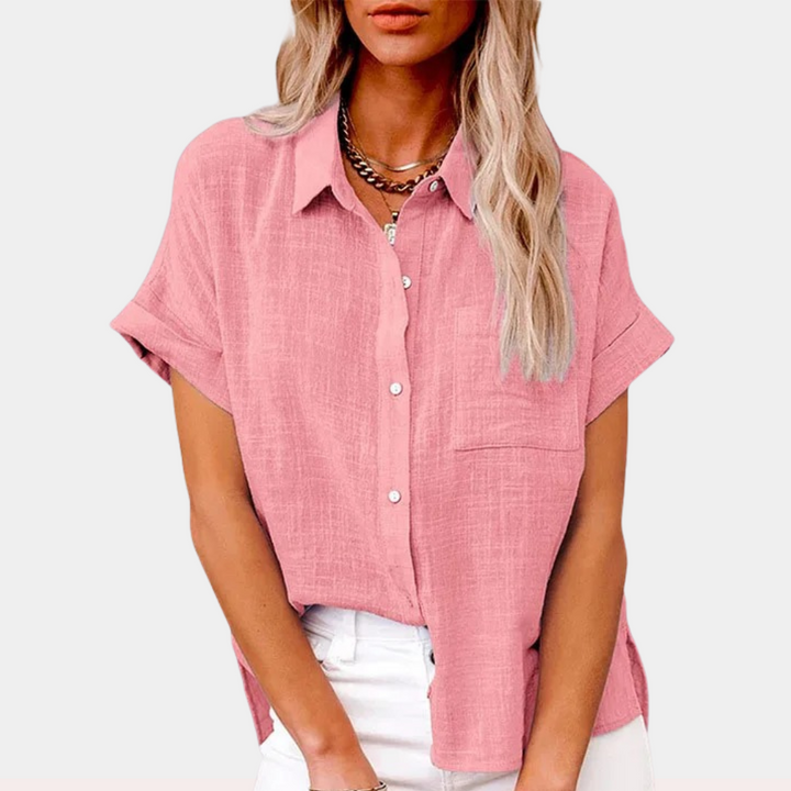 Yara – Katoen-Linnen Blouse