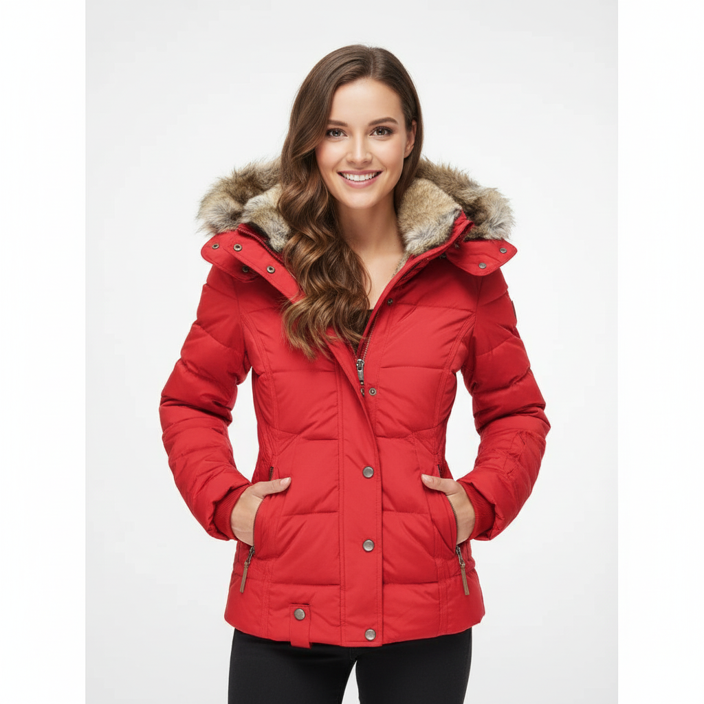 Warme winterjas met binnenvoering en capuchon. Comfortabel, stijlvol en perfect voor koude dagen. Ideaal voor dagelijks gebruik.