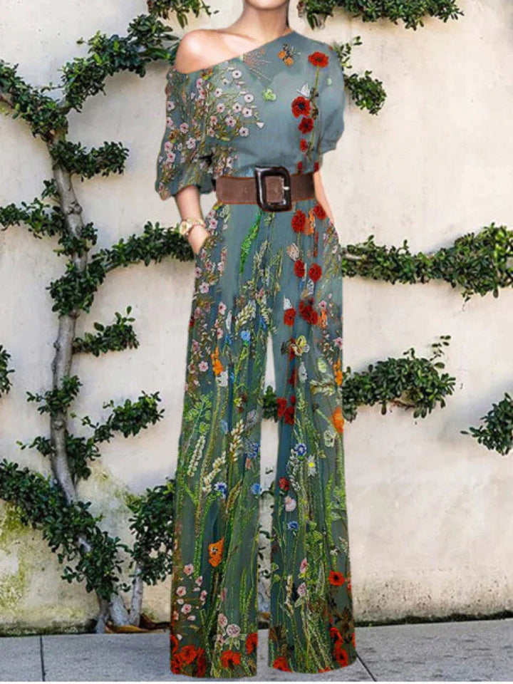 Amaya – Luchtige Jumpsuit Met Wijde Pijpen