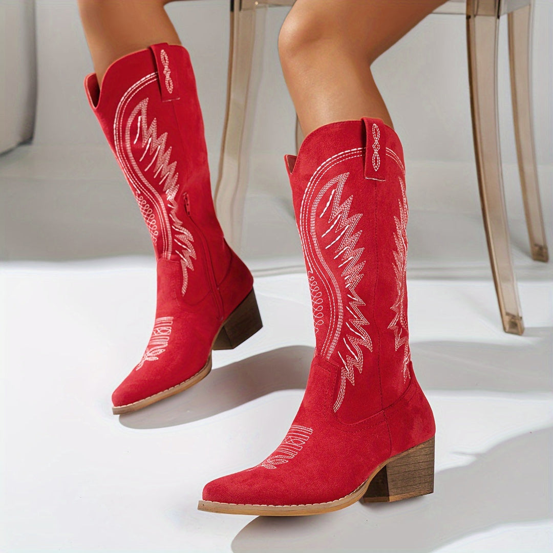 Elvira – Leren Cowboylaarzen