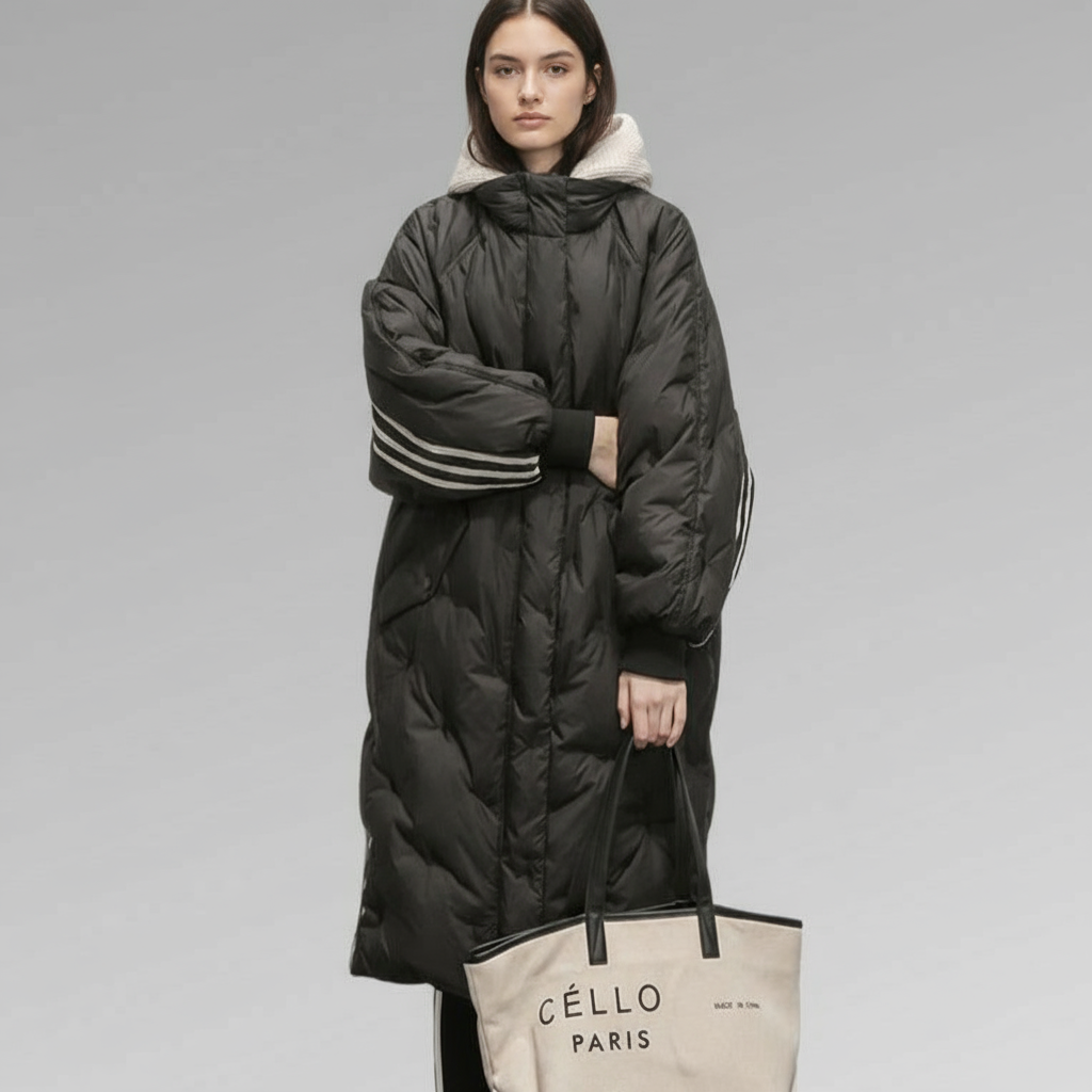 Warme dames pufferjas Femke met capuchon, waterafstotend en lichtgewicht ontwerp, ideaal voor koude dagen.