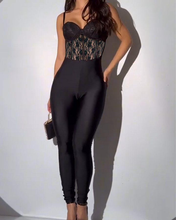 Serena – Elegante Lace Catsuit