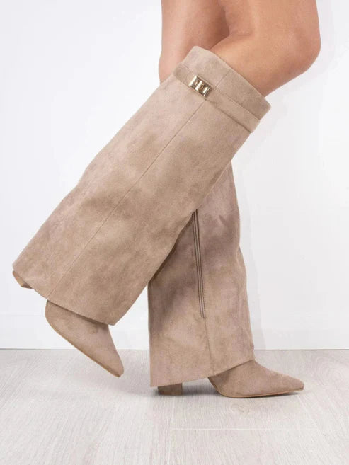 Nayla – Hoge Laarzen Met Flap