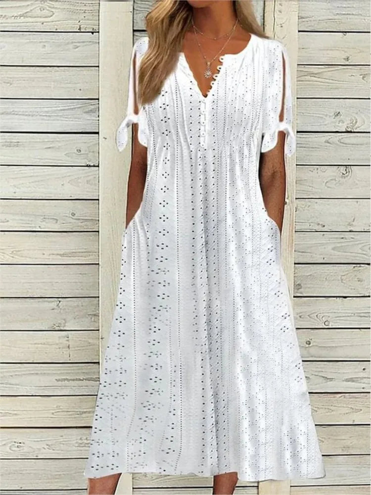 Calista – Luchtige Zomerjurk met Elegante Flair