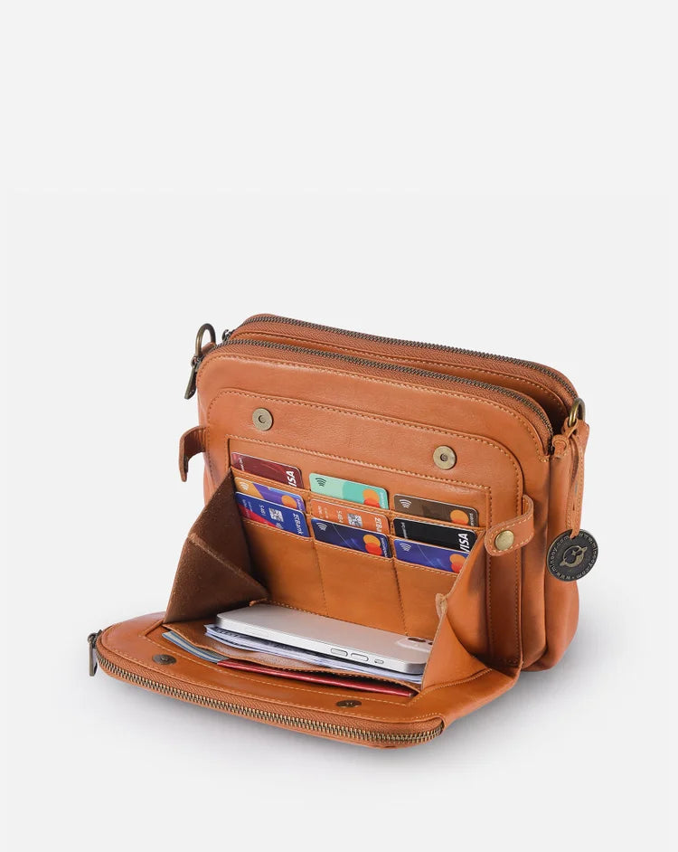 Adrienne – Leren Crossbody Schoudertas