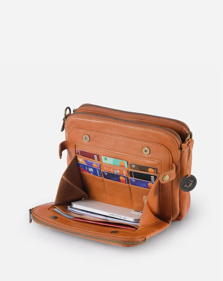 Adrienne – Leren Crossbody Schoudertas