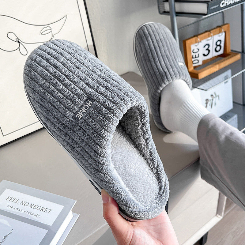 Lianne – Warme Ribstof Pantoffels