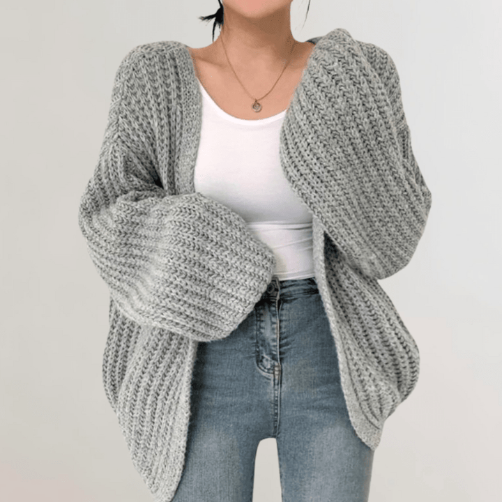 Noor – Gebreid Vest Met Lange Mouwen