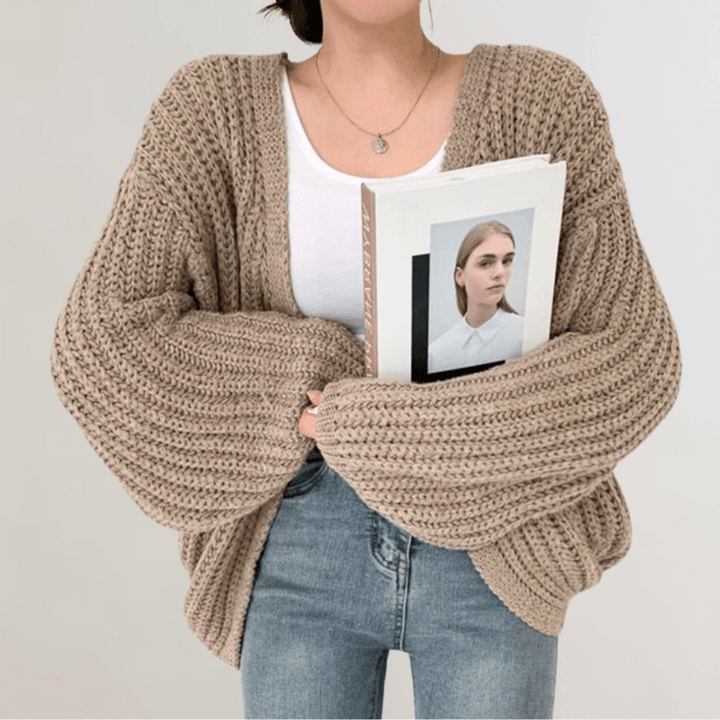 Noor – Gebreid Vest Met Lange Mouwen