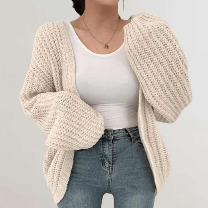 Noor – Gebreid Vest Met Lange Mouwen
