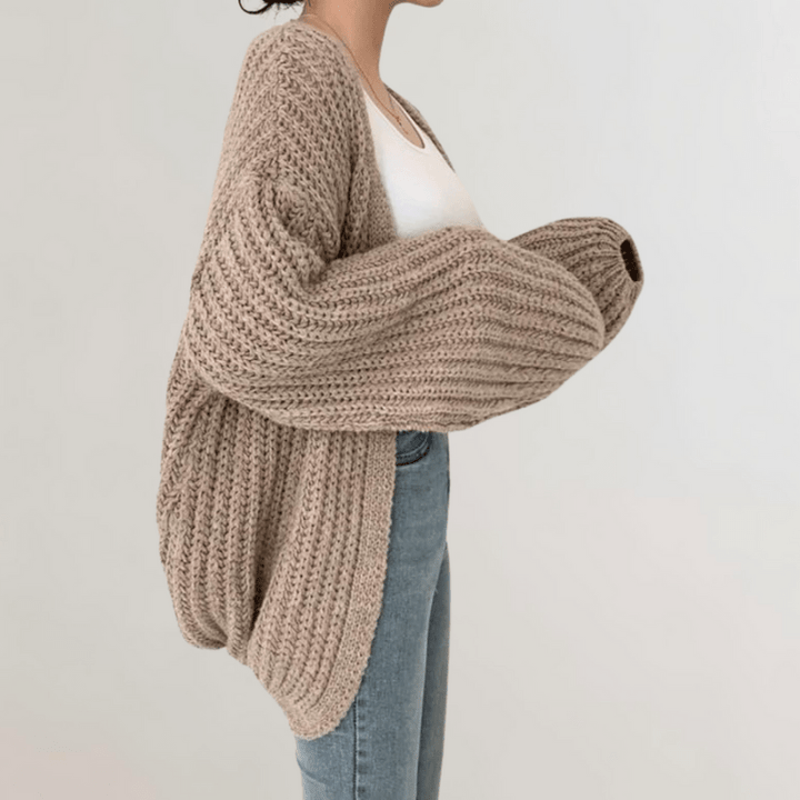 Noor – Gebreid Vest Met Lange Mouwen