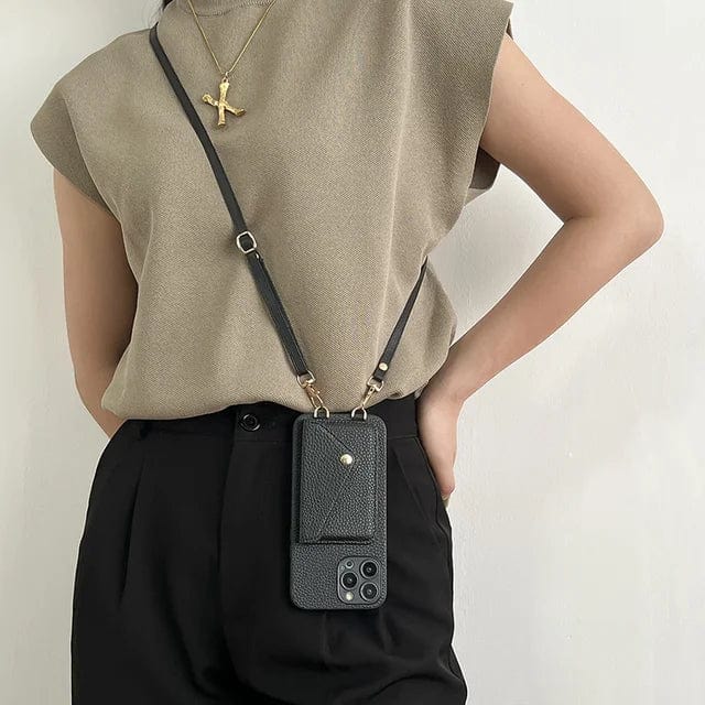 Elina – Leren Crossbody Hoesje
