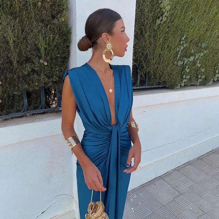 Sofia – Mouwloze Midi Jurk